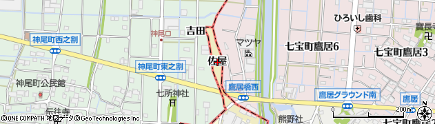 愛知県海部郡蟹江町須成佐屋周辺の地図