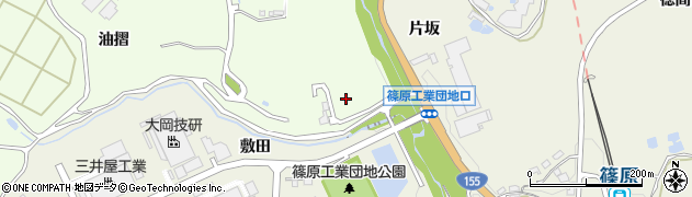 愛知県豊田市大畑町（油摺）周辺の地図