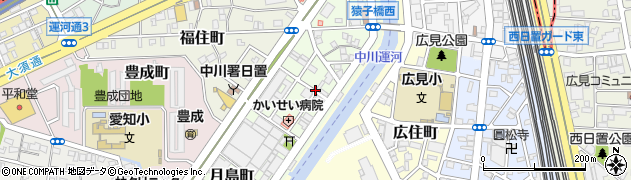 愛知県名古屋市中川区月島町周辺の地図