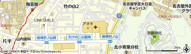 ＤＣＭ日進竹の山店周辺の地図