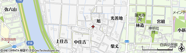愛知県津島市百町旭11周辺の地図