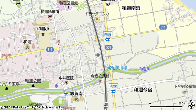 〒520-0524 滋賀県大津市和邇今宿の地図
