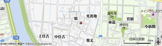 愛知県津島市百町旭41周辺の地図