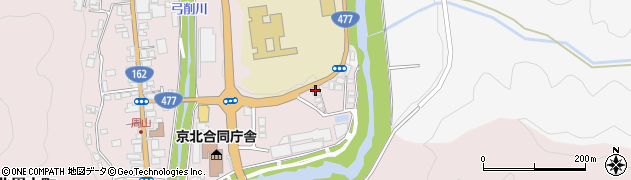 京都府京都市右京区京北周山町（高梨子）周辺の地図