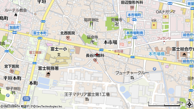 〒416-0906 静岡県富士市本市場の地図