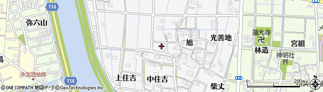 愛知県津島市百町旭6周辺の地図
