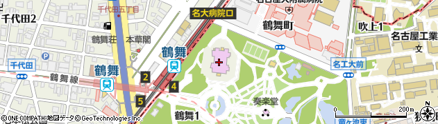 名古屋市公会堂周辺の地図