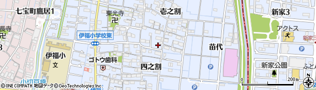 愛知県あま市七宝町伊福壱之割49周辺の地図