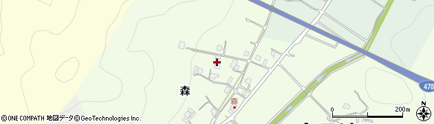 京都府京丹波町（船井郡）森（松原）周辺の地図