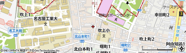 愛知県名古屋市昭和区吹上町周辺の地図