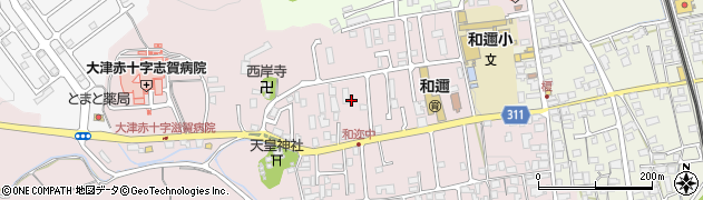 滋賀県大津市和邇中周辺の地図