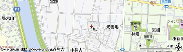 愛知県津島市百町旭29周辺の地図