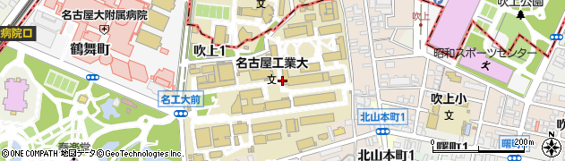 名古屋工業大学　共通講座事務室周辺の地図