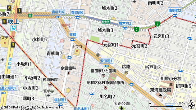 〒466-0857 愛知県名古屋市昭和区安田通の地図