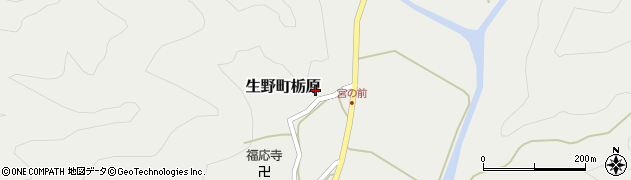 兵庫県朝来市生野町栃原周辺の地図