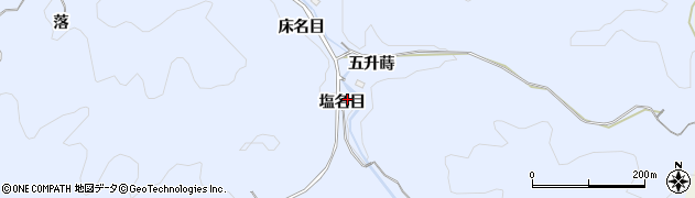 愛知県豊田市大河原町（塩名目）周辺の地図