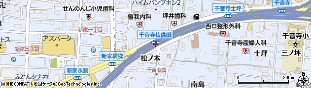 千音寺仏供田周辺の地図
