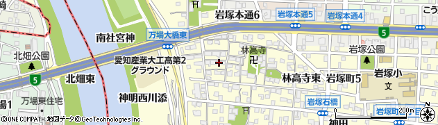 愛知県名古屋市中村区岩塚町新屋敷47周辺の地図