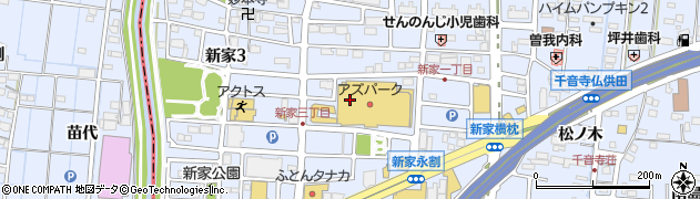 愛知県名古屋市中川区新家周辺の地図