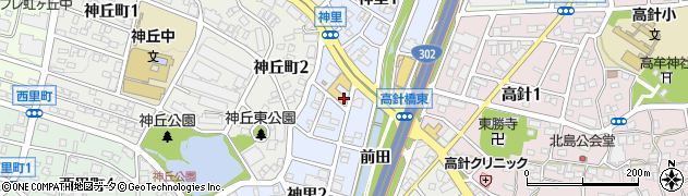 愛知県名古屋市名東区神里周辺の地図