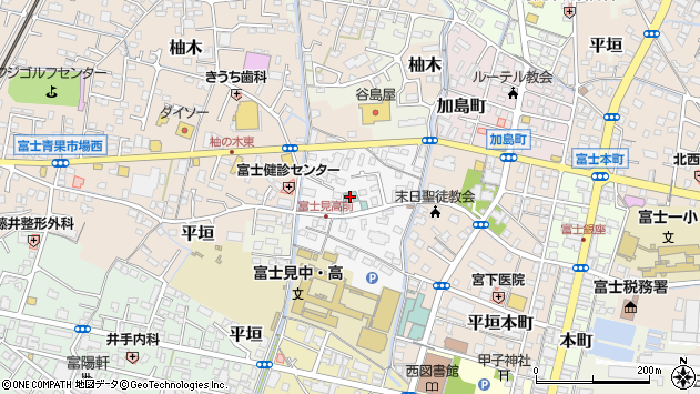 〒416-0918 静岡県富士市平垣町の地図