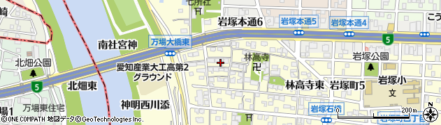 愛知県名古屋市中村区岩塚町新屋敷52周辺の地図