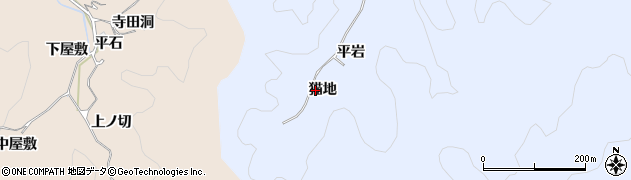 愛知県豊田市久木町（猫地）周辺の地図