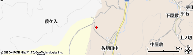 愛知県豊田市東中山町（佐切田西）周辺の地図