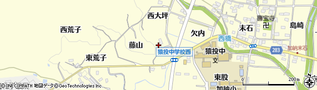 愛知県豊田市加納町藤山7周辺の地図