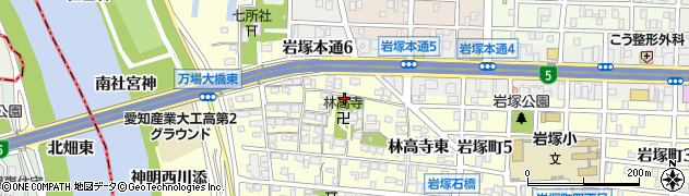 愛知県名古屋市中村区岩塚町新屋敷12周辺の地図