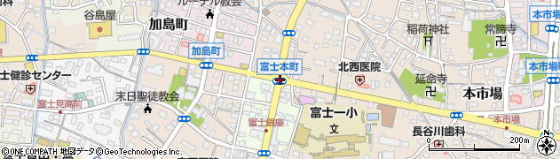 富士本町周辺の地図
