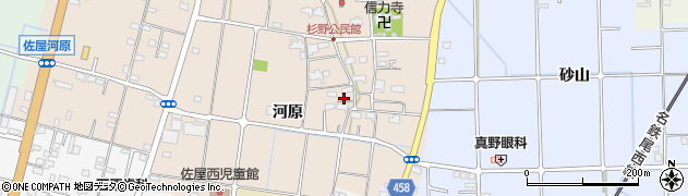 愛知県愛西市内佐屋町河原185周辺の地図