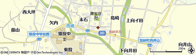 愛知県豊田市加納町末石2周辺の地図