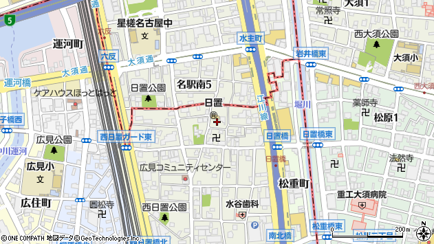 〒454-0004 愛知県名古屋市中川区西日置の地図