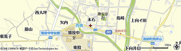 愛知県豊田市加納町末石17周辺の地図