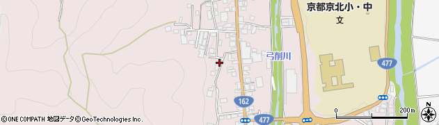 京都府京都市右京区京北周山町上代周辺の地図