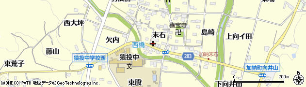愛知県豊田市加納町末石16周辺の地図