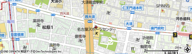 大須フィッシュ周辺の地図