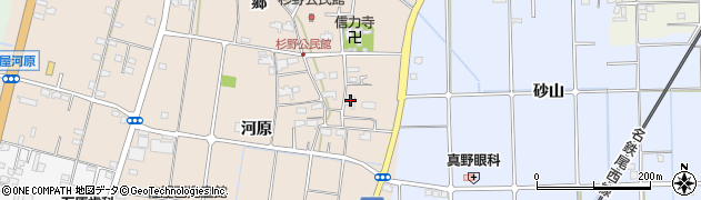 愛知県愛西市内佐屋町河原270周辺の地図