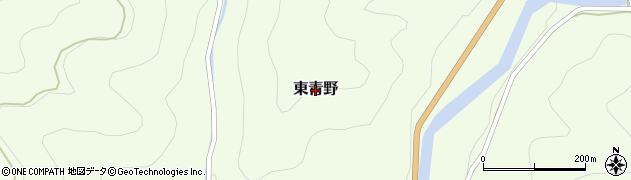 岡山県美作市東青野周辺の地図