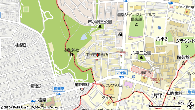 〒480-1178 愛知県長久手市丁子田の地図
