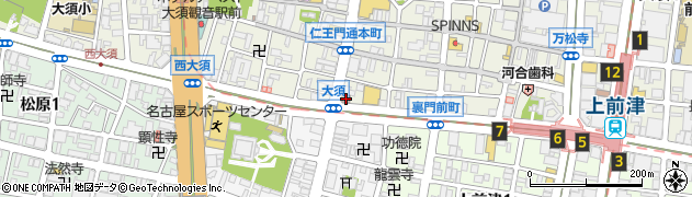 名古屋大須郵便局 ＡＴＭ周辺の地図