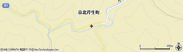 京都府京都市右京区京北芹生町（芹生）周辺の地図