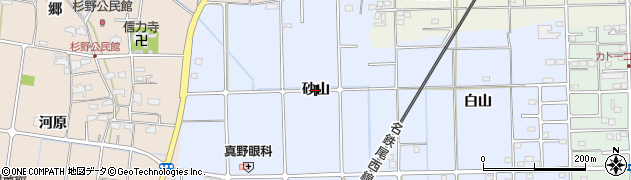 愛知県愛西市須依町（砂山）周辺の地図