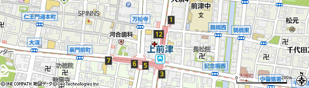 名古屋上前津郵便局周辺の地図