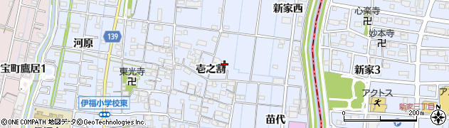 愛知県あま市七宝町伊福壱之割72周辺の地図