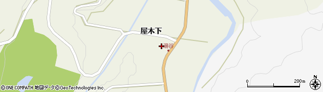 愛知県設楽町（北設楽郡）西納庫（湯谷二）周辺の地図