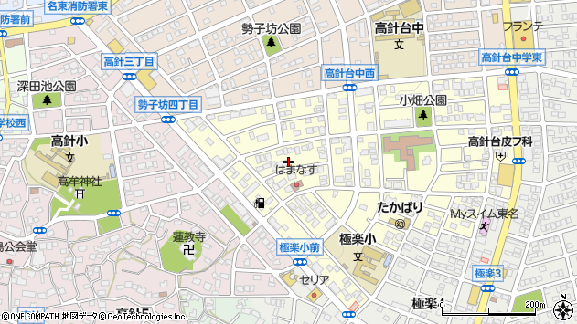 〒465-0054 愛知県名古屋市名東区高針台の地図