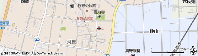 愛知県愛西市内佐屋町河原253周辺の地図