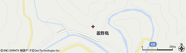 愛知県設楽町（北設楽郡）津具（蓋野島）周辺の地図